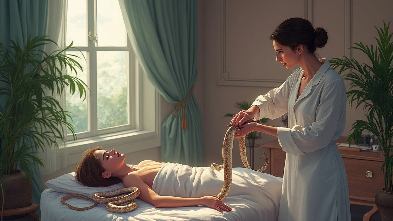 Face Your Fears with Snake Massage Therapy